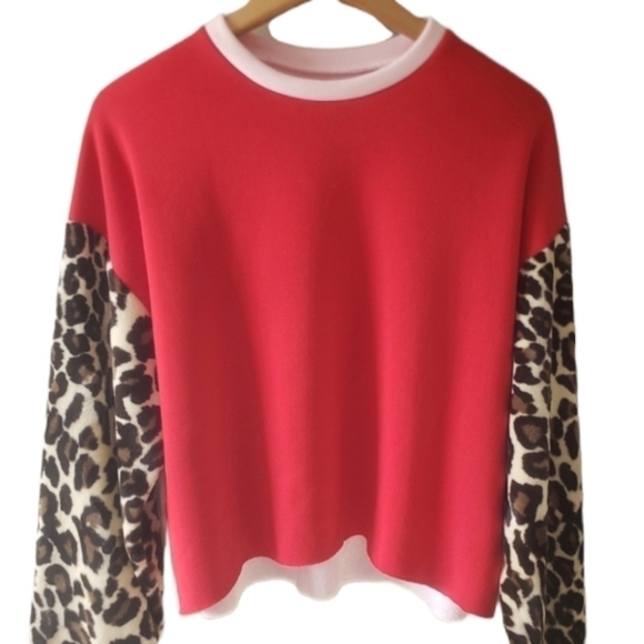 𝅺MY OH MY Pajama Inspired Colorblock Top! - Picture 1 of 6